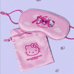 SHEIN X Limited Edition Hello Kitty Graphic Eye Cover with Satin Case.